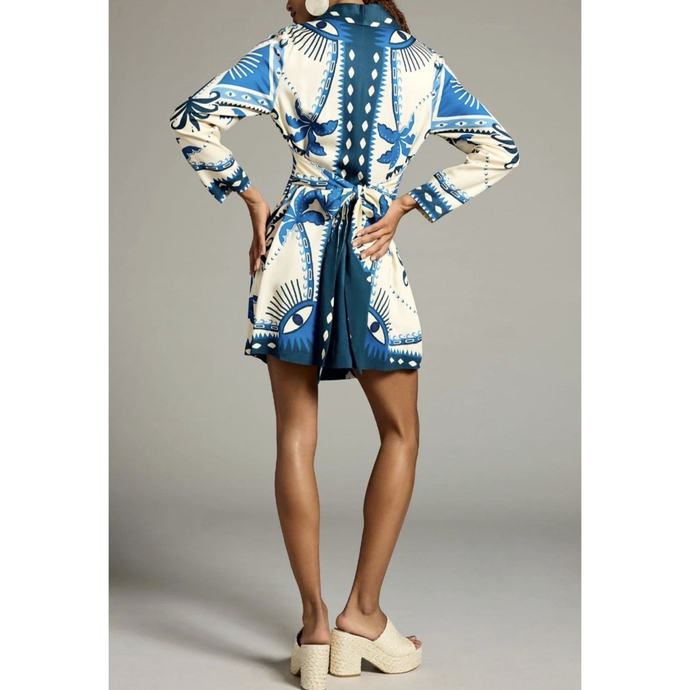 NWOT FARM RIO For Anthropologie Long Sleeve Blazer Dress Size Small MSRP $210 - Picture 9 of 12